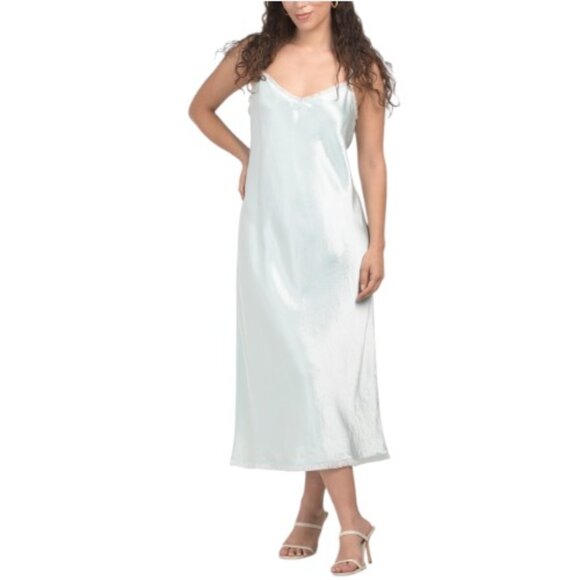 VINCE Fray Edge Cami Bias Dress - Picture 1 of 4